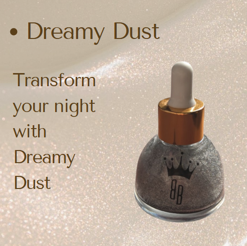 Silver body shimmer